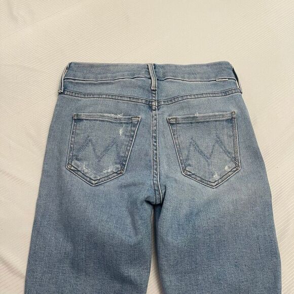 Mother The Looker Ankle Step Fray Denim Jeans Size 25 - Picture 11 of 11